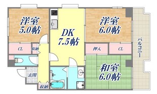 エクセレント甲子園3番館の物件間取画像